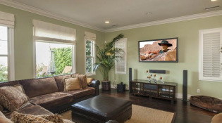 Renovated Media Room in Bel Air