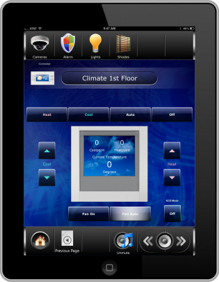 iPad AC Control Interface