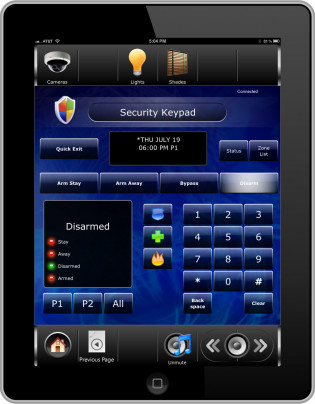 iPad Interface Security Keypad
