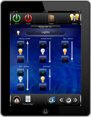 iPad Lighting Control Interface