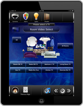 iPad Video Select Interface