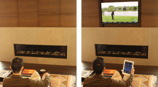 Living Room with Hidden TV